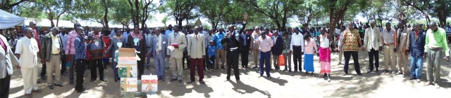 Ilchamus Dedication Church Leader's Pray over Books (2)